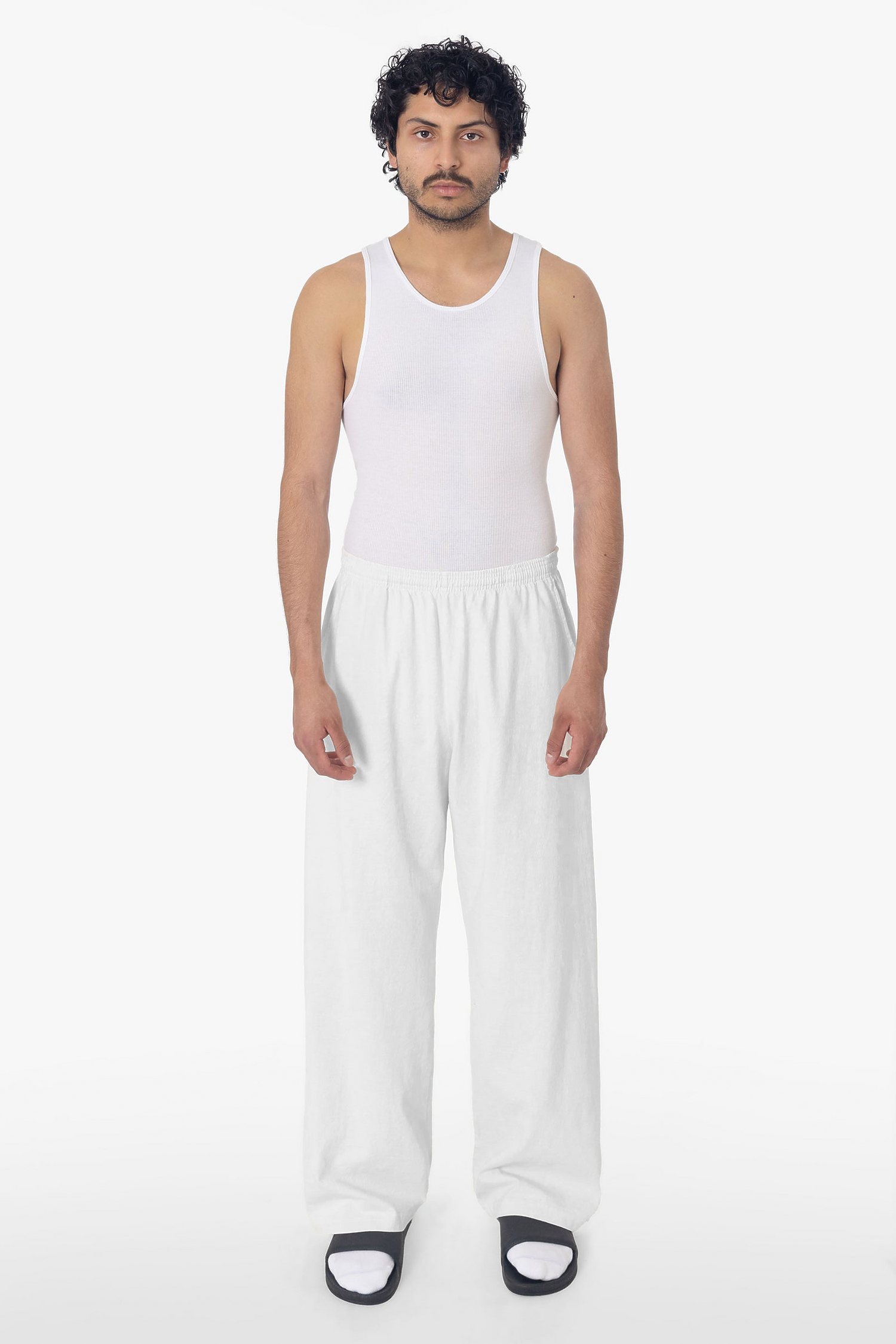 Mens Wide Leg Jersey Pant
